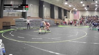 184 lbs Champ. Round 1 - Jesse Perez, Life University vs Thomas Crawford, Brewton-Parker College