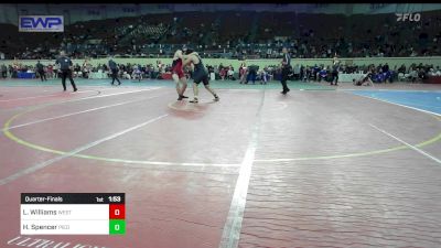 200 lbs Quarterfinal - Luke Williams, Westmoore Wresting vs Hunter Spencer, Piedmont