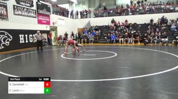 138 lbs 3rd Place - Stoudamire Campbell, Columbia vs Carmine Lenzi, Berks Catholic