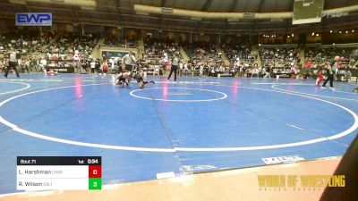 70 lbs Consi Of 16 #2 - Luke Harshman, Chase County Wrestling Club vs Ryker Wilson, Sebolt Wrestling Academy