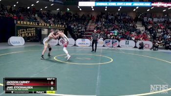 140 lbs 1st Place Match - Jake Stockhausen, Glennallen High School vs Jackson Carney, Wrangell Wolves