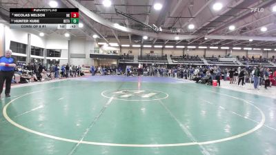 113 lbs Consi Of 8 #1 - Nicolas Nelson, North Kingstown vs Hunter Kube, Davies Career & Tech Academy