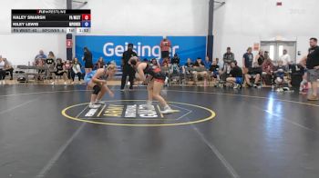 61 lbs Rr Rnd 5 - Haley Smarsh, PA West Black - W vs Kiley Lewis, MPOWER Girls Wrestling Club - W