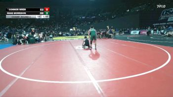 6A Boys 126 lbs Champ. Round 2 - Connor Wren, Nelson Boys vs Shae Morrison, Ida B. Wells Boys