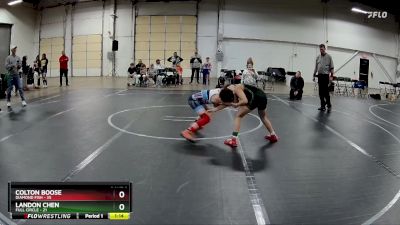 84 lbs Round 3 (4 Team) - Landon Chen, Full Circle vs Colton Boose, Diamond Fish