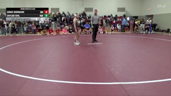 118-119 lbs 1st Place Match - Jaylee Ohl, Independence Girls vs Anna Digmann, Western Dubuque Girls