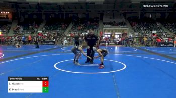 80 lbs Semifinal - Lytning Hazen, Tri Valley Elite vs Kaleb Mead, PINnacle