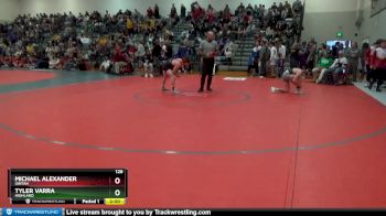 126 lbs Champ. Round 2 - Michael Alexander, Uintah vs Tyler Varra, Highland