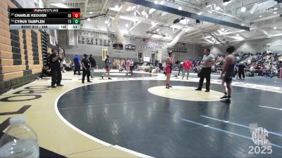 168 lbs Cons. Round 5 - Charlie Keough, Carnegie Scots vs Cyrus Tamplen, The 300