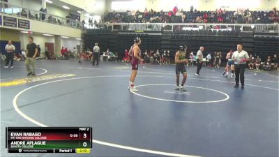 125 lbs Cons. Round 4 - Evan Rabago, Mt. San Antonio College vs Andre Aflague, Shasta College