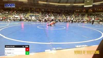 70 lbs Consi Of 16 #2 - Braxton Irvine, IAWC vs Stetson Scott, Cowboy Wrestling Club