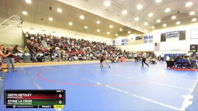 132 lbs Cons. Round 1 - Stone La Croix, Mira Costa High School vs Jaxyn Netzley, Eastvale Elite