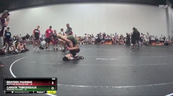 125 lbs Round 3 (10 Team) - Carson Thibodeeaux, Missouri Outlaws vs Brayden Manning, Backyard Brawlers Red