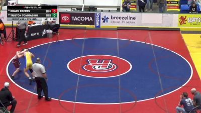 172 lbs Round Of 64 - Brady Eberts, Brookville vs Triston Tommasino, Penn Trafford