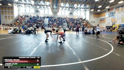 126 lbs Cons. Round 3 - Jaiden Zajni, Silverbacks vs Michael Rojas, Christopher Columbus High School