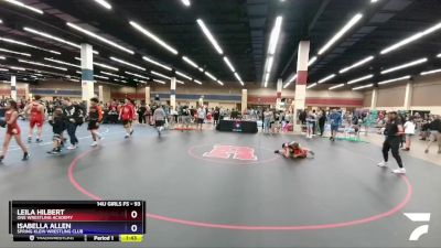 93 lbs Round 1 - Leila Hilbert, ONE Wrestling Academy vs Isabella Allen, Spring Klein Wrestling Club