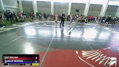 62-67 lbs Round 1 - Lilly Rollans, NV vs Randilee Semmons, WY