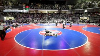 120 lbs 1st Place Match - Michelle Kowalsky, Evans vs Evey Hill, Troup