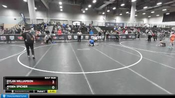 87 lbs Cons. Round 4 - Ayden Spicher, IA vs Dylan Williamson, IA