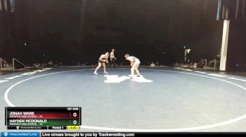 157 (HS) Finals (2 Team) - Hayden McDonald, Meridian High School vs Jonah Ware, Wasatch High School