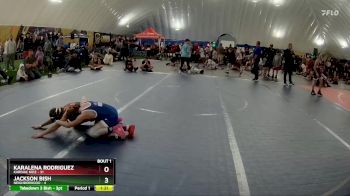 72 lbs Finals (2 Team) - Karalena Rodriguez, Kardiac Kidz vs Jackson Bish, Neighborhood