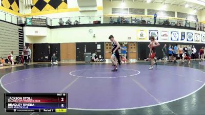 187 lbs Semifinal - Jackson Stoll, Columbia City Wrestling Club vs Bradley Rivera, Elite Athletic Club
