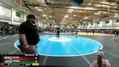 100 lbs Quarterfinal - Beckett Glynn, EEK Thunder vs Andrew Kisner, Fossil Ridge