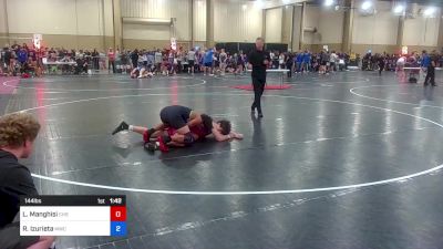 144 lbs Round Of 16 - Luke Manghisi, Creekside High School vs Randy Izurieta, Moore Wrestling Club