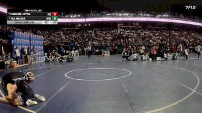 3A 132 lbs Quarterfinal - Till Helms, North Lincoln High School vs Parker Hatch, Piedmont High School