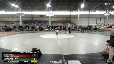 70 B Round 2 - Adam Wallace, Team Real Life vs Kash Colo, Bulldog Wrestling Club