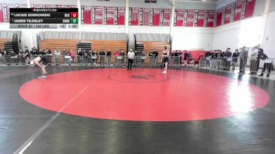 150 lbs Round Of 16 - Lucius Borkowski, Boston College vs James Tildsley, Shawsheen