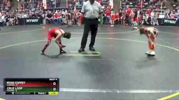 54 lbs Quarterfinals (8 Team) - Ryan Coffey, Clinton vs Cruz Loop, Hudson