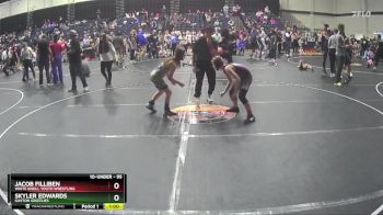 95 lbs Cons. Round 3 - Skyler Edwards, Gaston Grizzlies vs Jacob Filliben, White Knoll Youth Wrestling