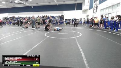 62 lbs Quarterfinal - Lemar Saidy, RBWC (Rancho Bernardo) vs Ryan Williamson, 951 Wrestling Club