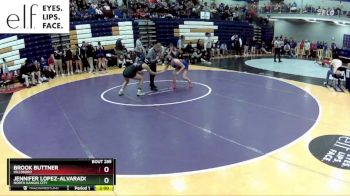 125 lbs. Champ. Round 2 - Jennifer Lopez-alvarado, North Kansas City vs Brook Buttner, Hillsboro