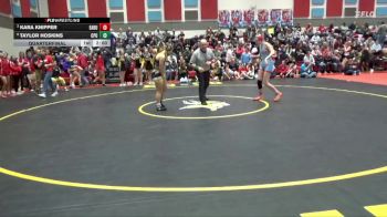 130 lbs Quarterfinal - Kara Knipper, East Buchanan vs Taylor Hoskins, Center Point-Urbana