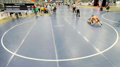 Junior Girls - 130 lbs Semis - Keanna Conrad, Team Idaho Wrestling Club vs Zorina Johnson, West Hills Wrestling Club