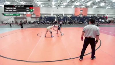 157 lbs Quarterfinal - Rudy Brown, Penn State Behrend vs Andrew Pratt, Trinity (CT)