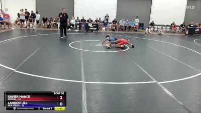 110 lbs Semis & 3rd Wb (16 Team) - Xavier Mance, Georgia vs Landon Lill, New Jersey