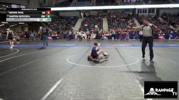 72 lbs Cons. Semi - Drake Paul, Maize vs Easton Mitchell, WWC