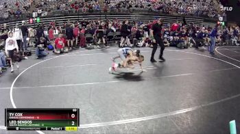 60 lbs Quarterfinals (8 Team) - Ty Cox, Kansas Copperhead vs Leo Sengos, South Dakota Lightning