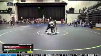 132 lbs Cross Bracket (8 Team) - Ryan Bowling, Pell City vs Brentley Willmon, Saint Clair County