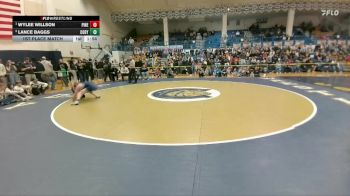 132 lbs 1st Place Match - Wylee Willson, Pinedale vs Lance Baggs, Cody