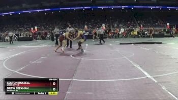 D4-150 lbs Cons. Round 2 - Colton Russell, Union City HS vs Drew Seekman, Bronson HS