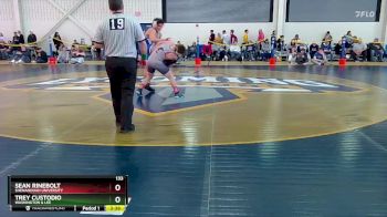 133 lbs Cons. Round 2 - Sean Rinebolt, Shenandoah University vs Trey Custodio, Washington & Lee