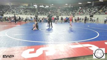 76 lbs Quarterfinal - Jolynn Arnold, Sperry HS Girls vs Sophia Dover, Norman Jr High