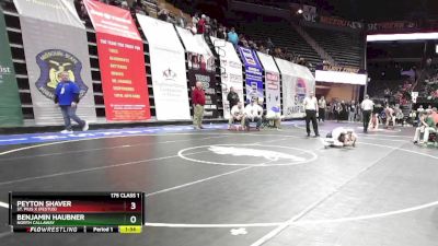 175 Class 1 lbs Champ. Round 1 - Peyton Shaver, St. Pius X (Festus) vs Benjamin Haubner, North Callaway
