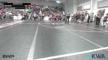 61 lbs Consi Of 16 #2 - Levi Ellis, Tulsa North Mabee Stampede vs Jonah Aguayo, Grove Takedown Club