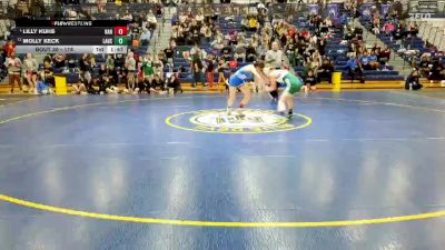 118 lbs Champ. Round 2 - Lilly Kuhs, Nazareth Area Hs vs Molly Keck, Laurel Hs
