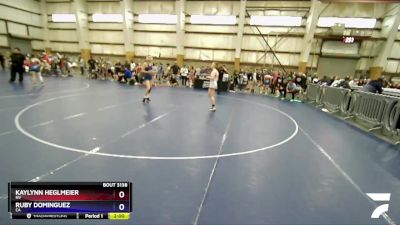 127 lbs Quarterfinal - Kaylynn Heglmeier, NV vs Ruby Dominguez, CA